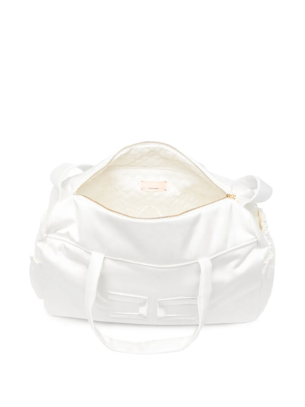 Elisabetta Franchi La Mia Bambina logo-embroidered changing bag Wit