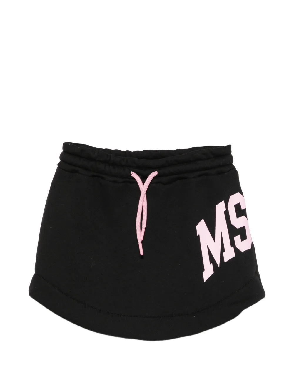 MSGM Kids logo-print skirt - Nero