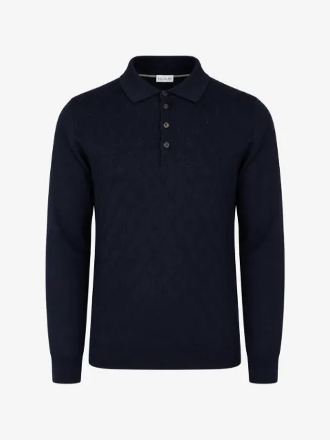 Pal Zileri long-sleeve wool polo shirt