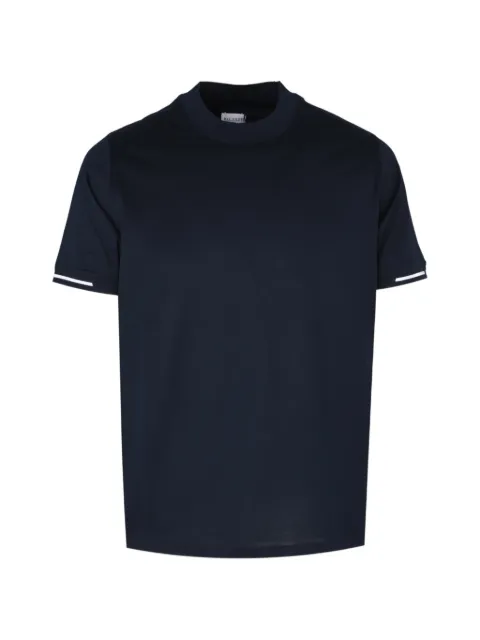 Pal Zileri T-shirt med stribedetalje og V-hals