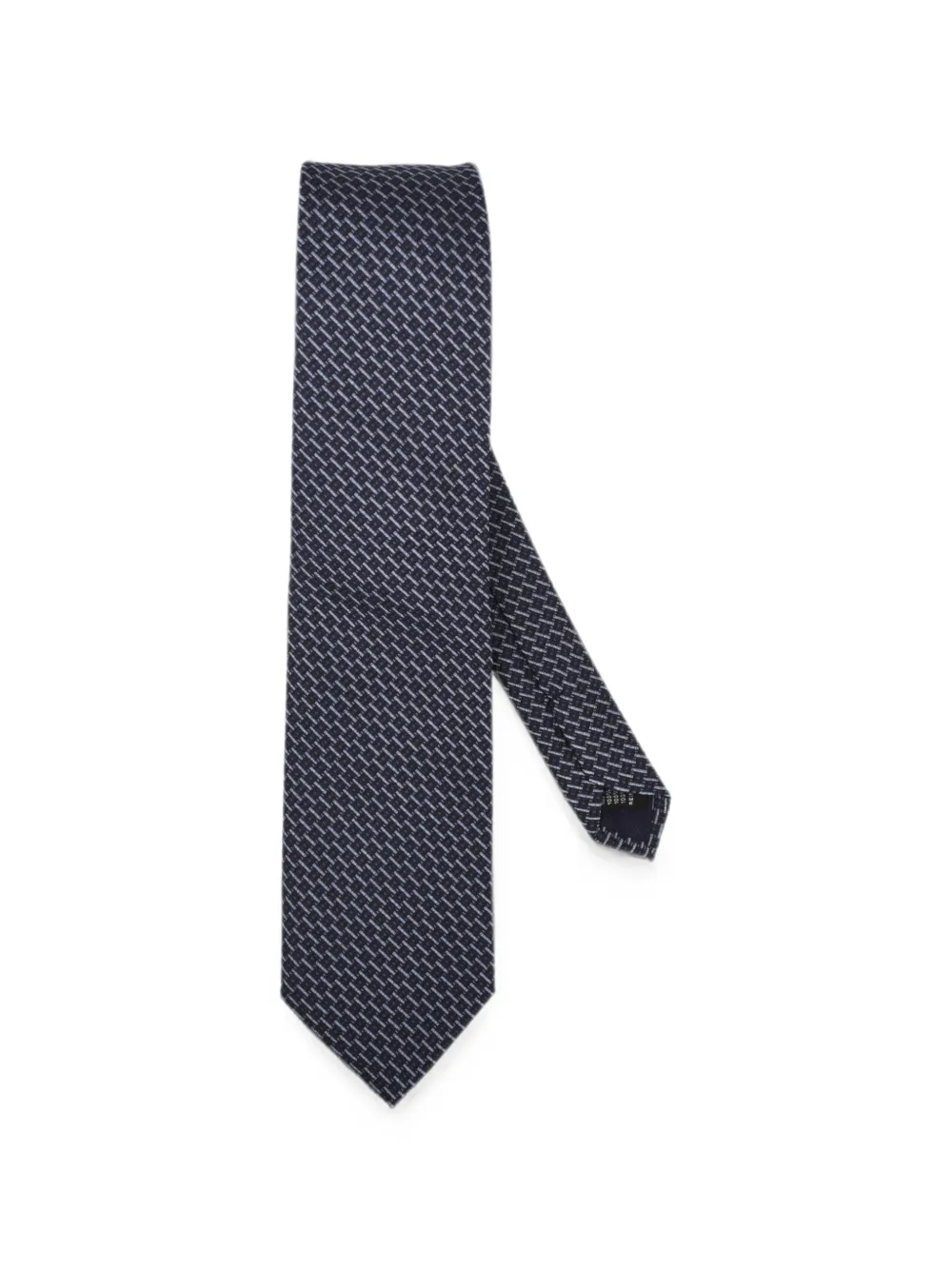 Pal Zileri geometric-pattern silk tie - Blu