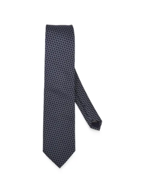 Pal Zileri geometric-pattern silk tie