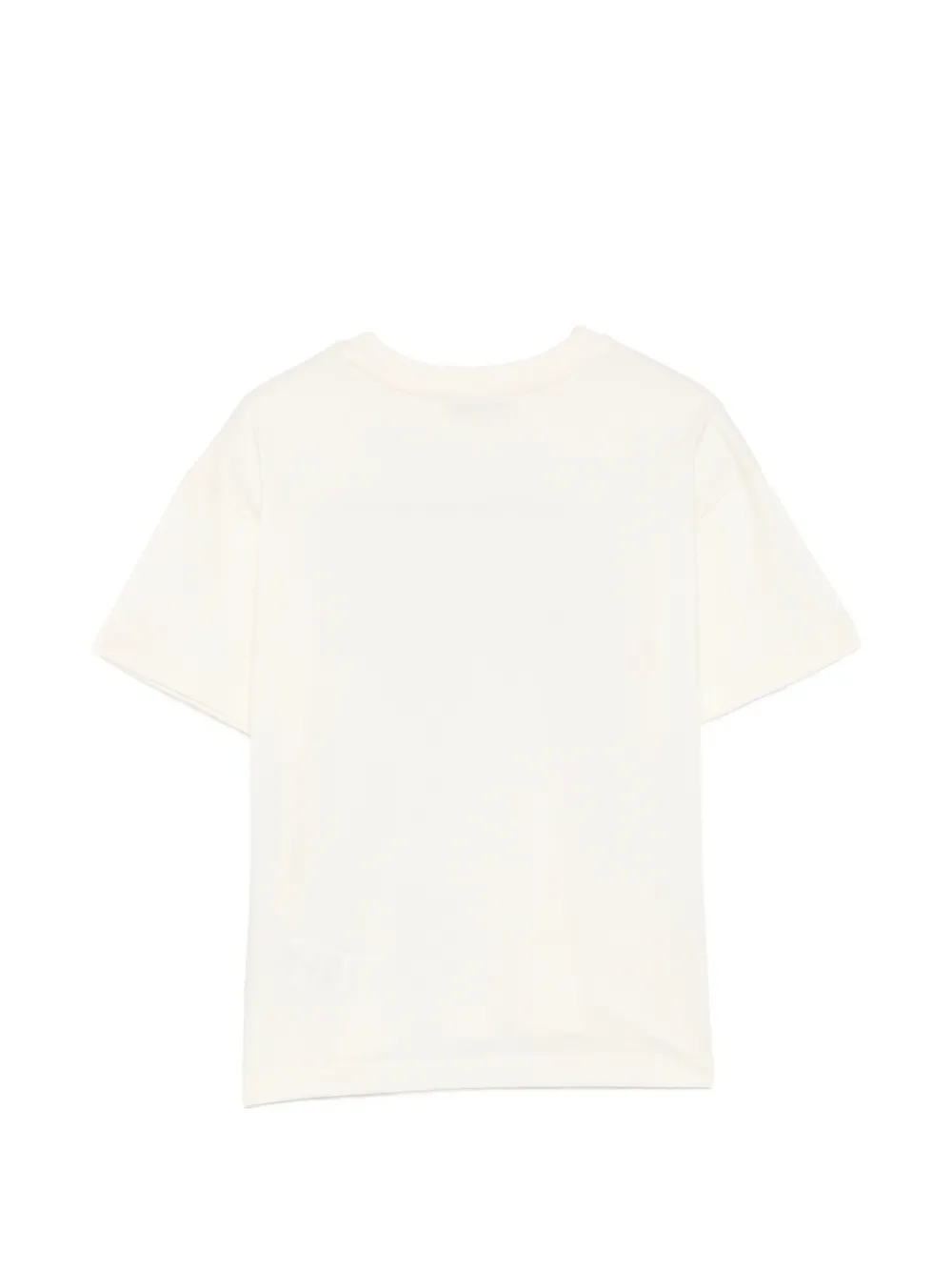 MSGM Kids T-shirt met geborduurd logo Beige