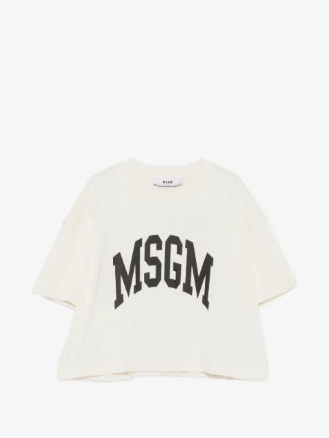 MSGM Kids logo-print T-shirt