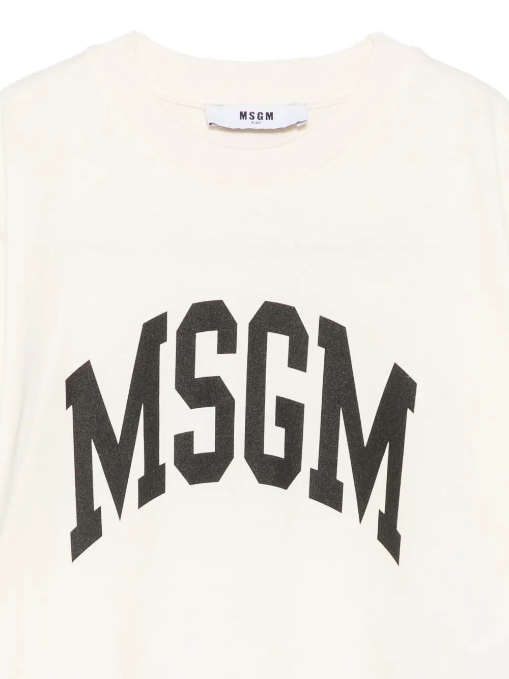 MSGM Kids T-shirt met logoprint Beige