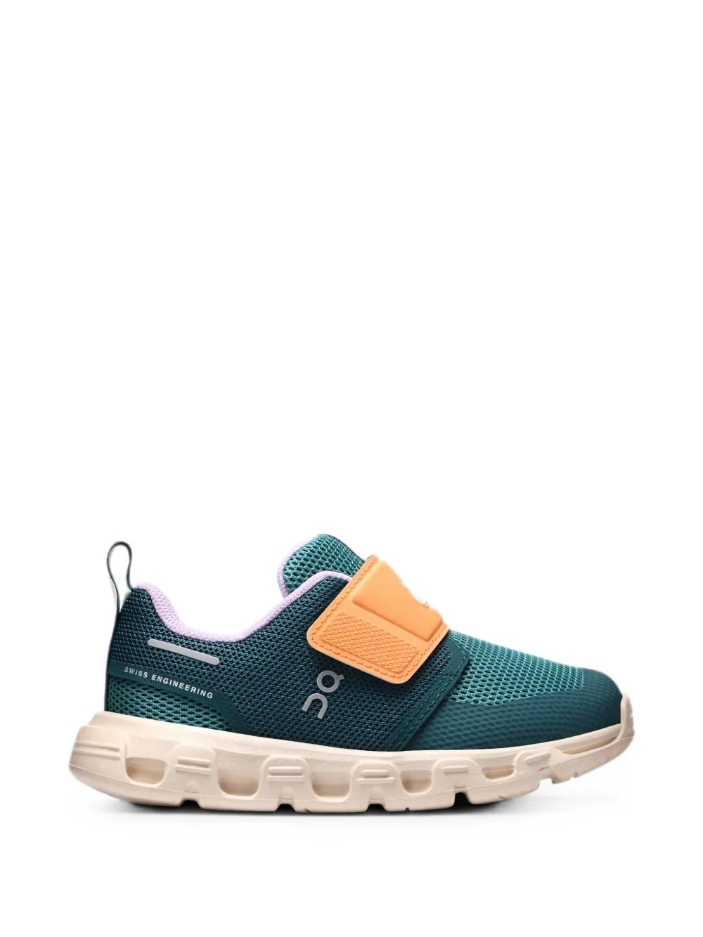 on running kids Cloud Dash touch-strap mesh sneakers Groen