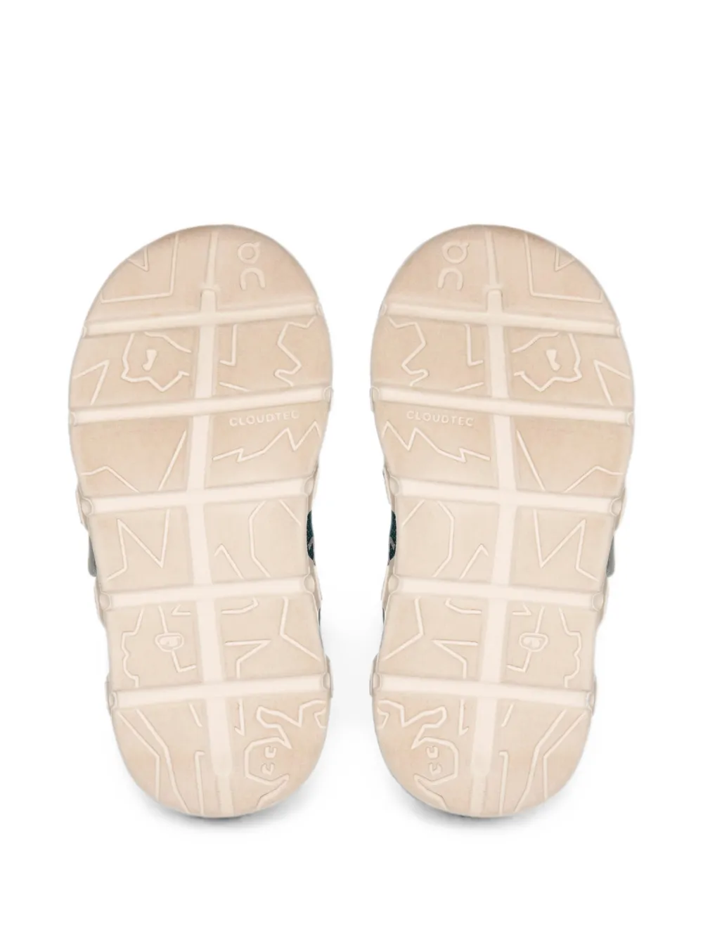 on running kids Cloud Dash touch-strap mesh sneakers Groen
