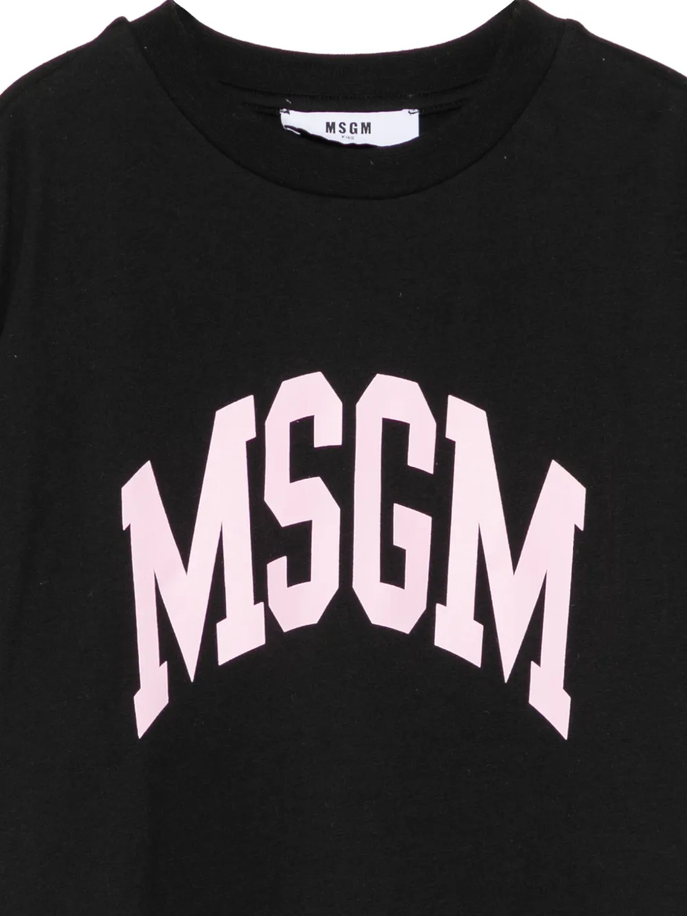 MSGM Kids T-shirt met logoprint Zwart