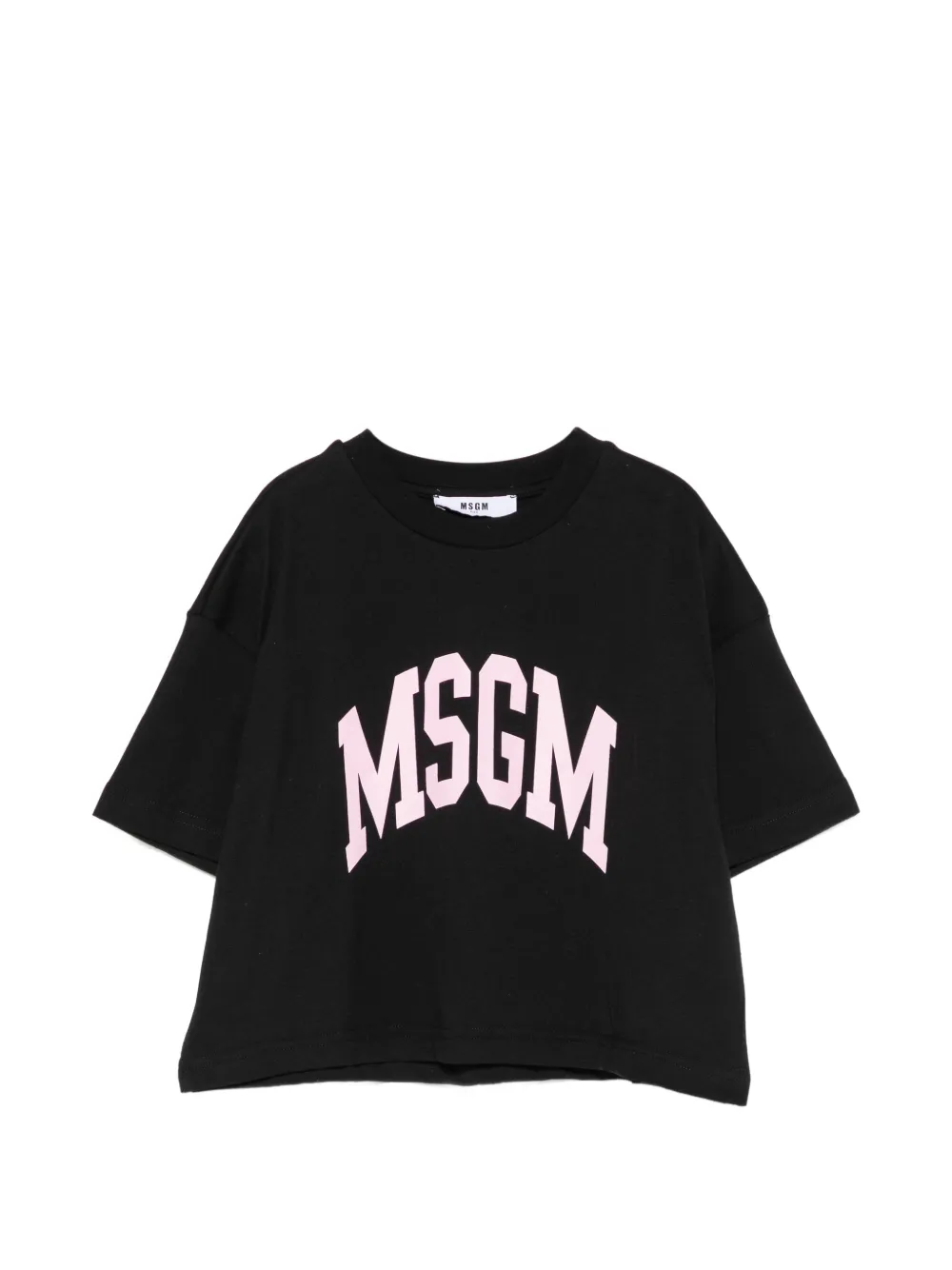 MSGM Kids logo-print T-shirt - Nero