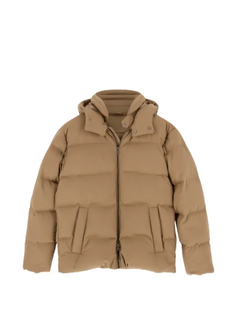 Boggi Milano bomber in wool-blend padded with goose down