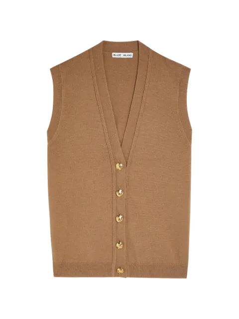 Blazé Milano Highland v-neck button-up vest