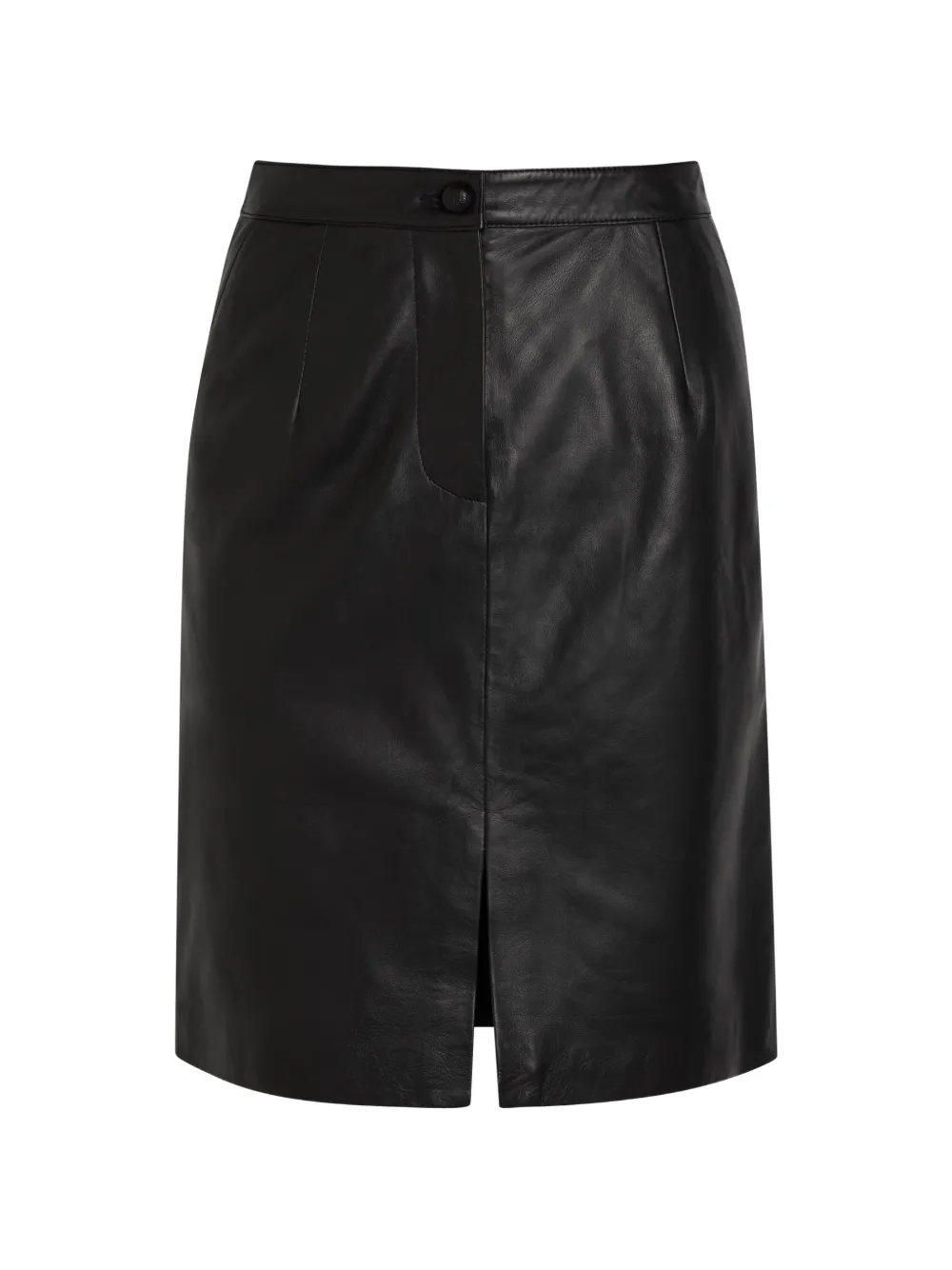 Blazé Milano Bleistiftrock aus Leder - Schwarz