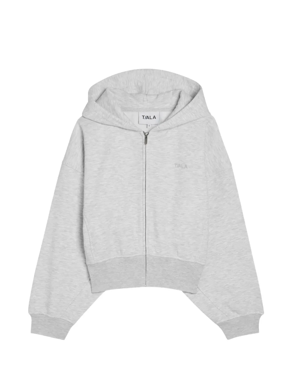 Tala Logo-embroidered Hoodie In Gray