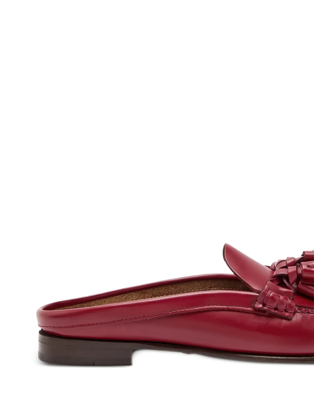 Hereu Borlada tassel-detail flat mules Rood