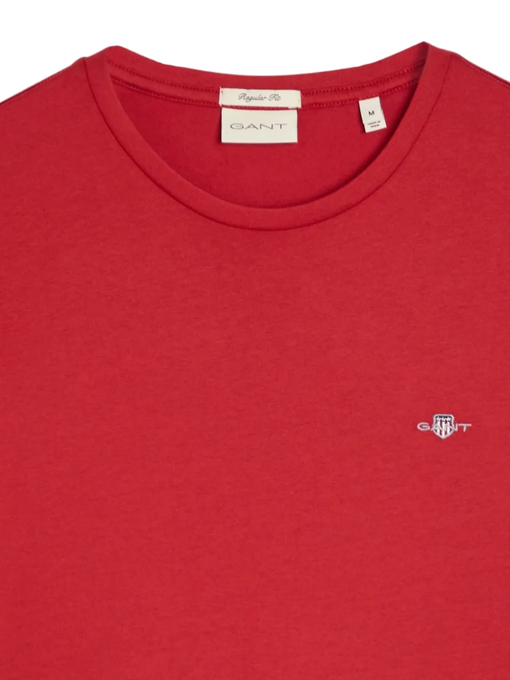 Gant Shield T-shirt met geborduurd logo Rood