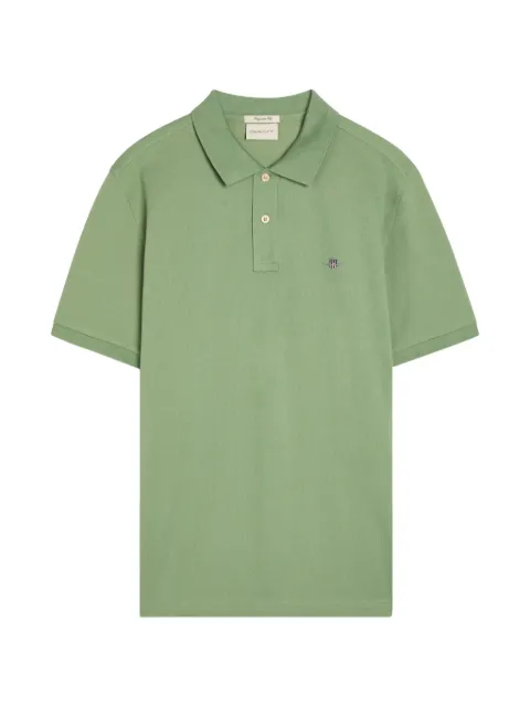 Gant logo-embroidered piqué polo shirt