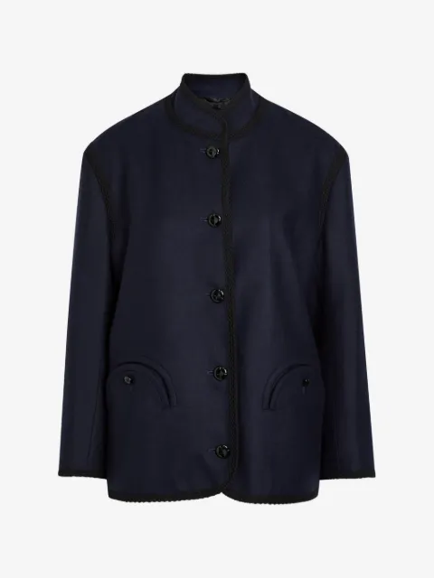 Blazé Milano braid-trimmed wool jacket