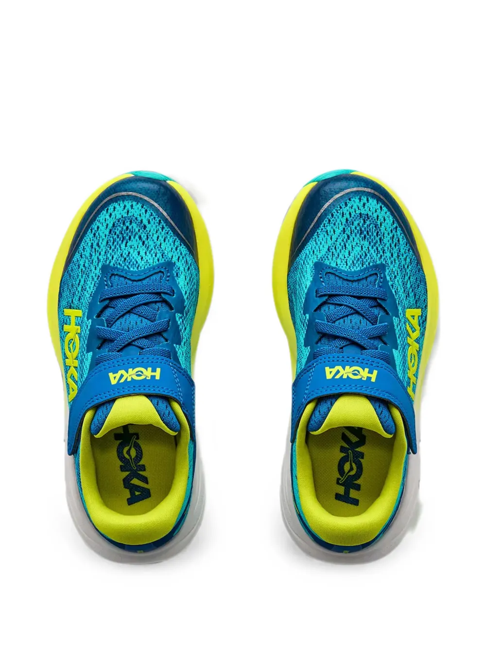 HOKA KIDS Rincon 4 touch-strap sneakers Blauw