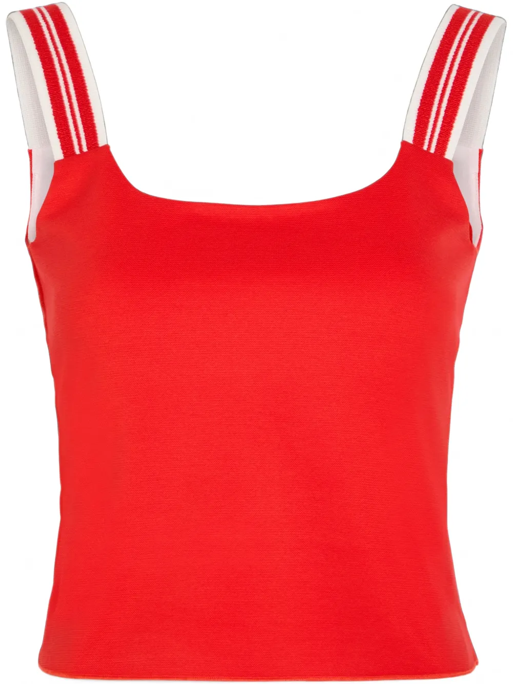 Spence Striped-strap Top In Red