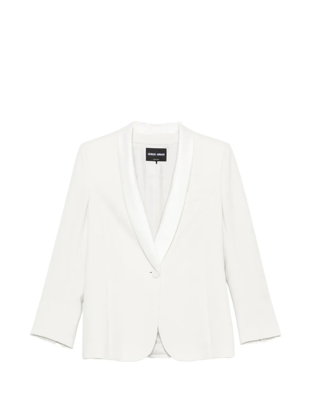Giorgio Armani shawl-lapel single-breasted blazer - Nude