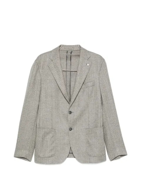 Luigi Bianchi blazer con motivo de espiga