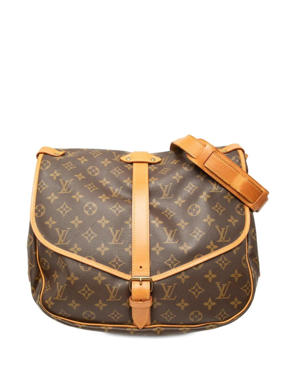 Louis Vuitton Pre-Owned 1991 Monogram Saumur 35 crossbody bag - Marrone