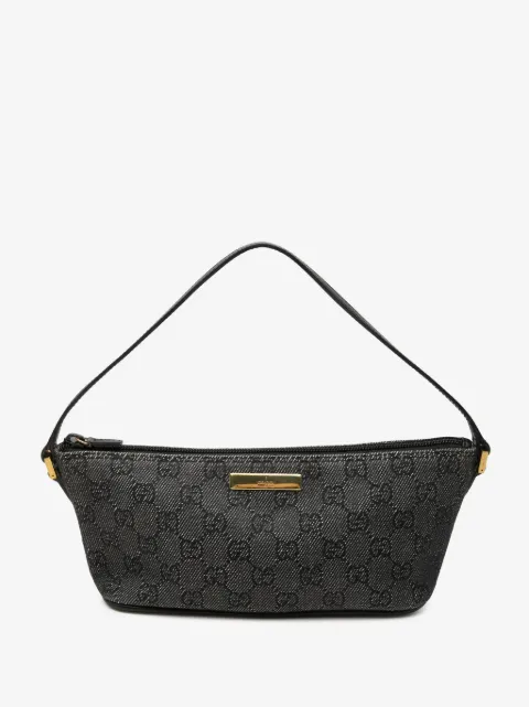 Gucci Pre-Owned bolsa de hombro Boat de mezclilla con GG 2000-2015