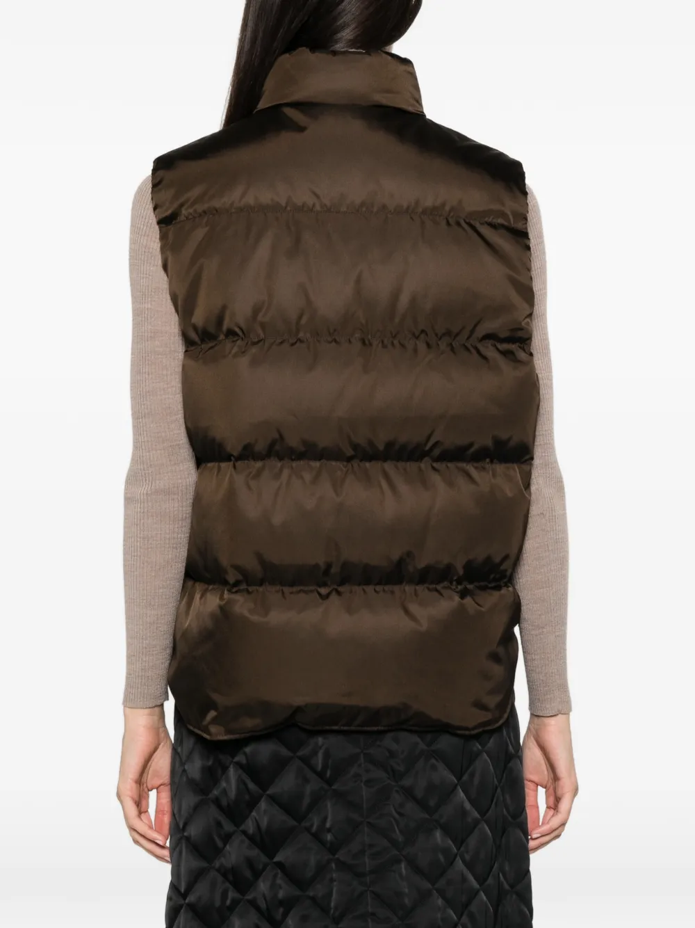 Prada Re-Nylon quilted gilet Bruin