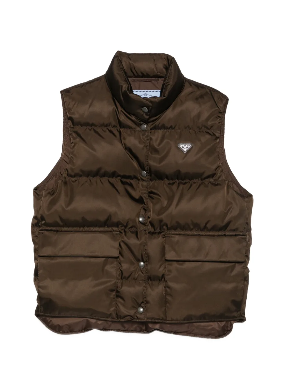 Prada Re-Nylon quilted gilet - Braun