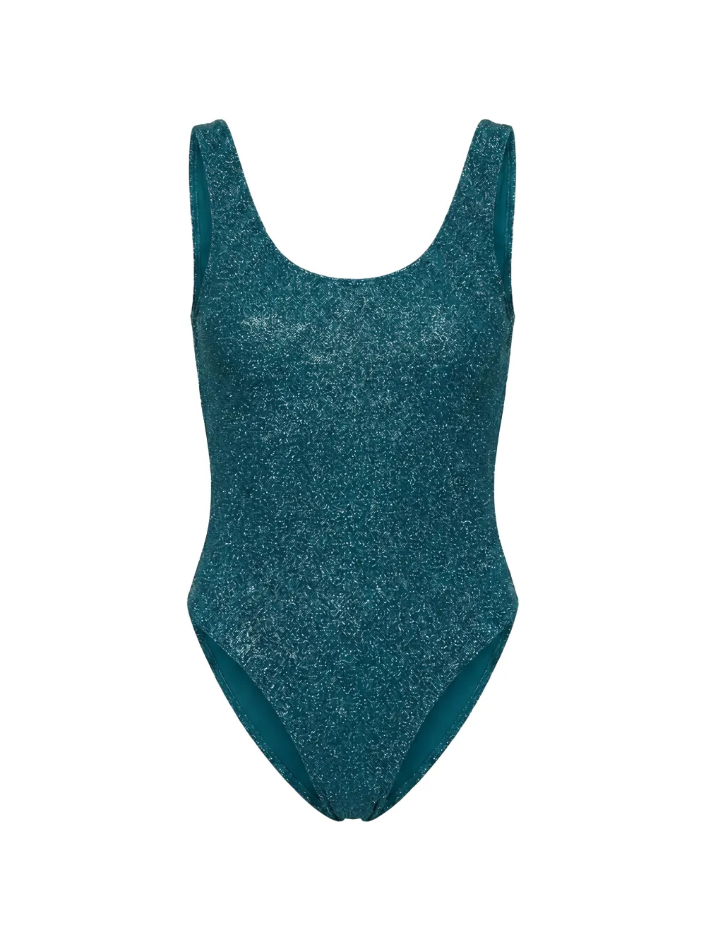 Oséree Lumière metallic swimsuit - Blu