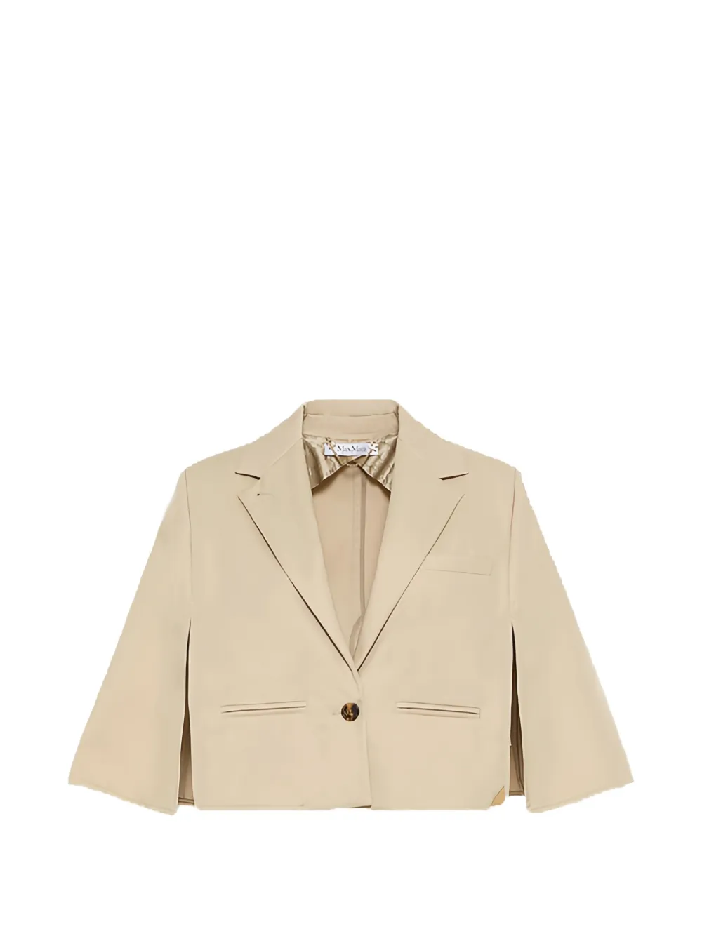 Max Mara water-repellent gabardine cape - Neutrals