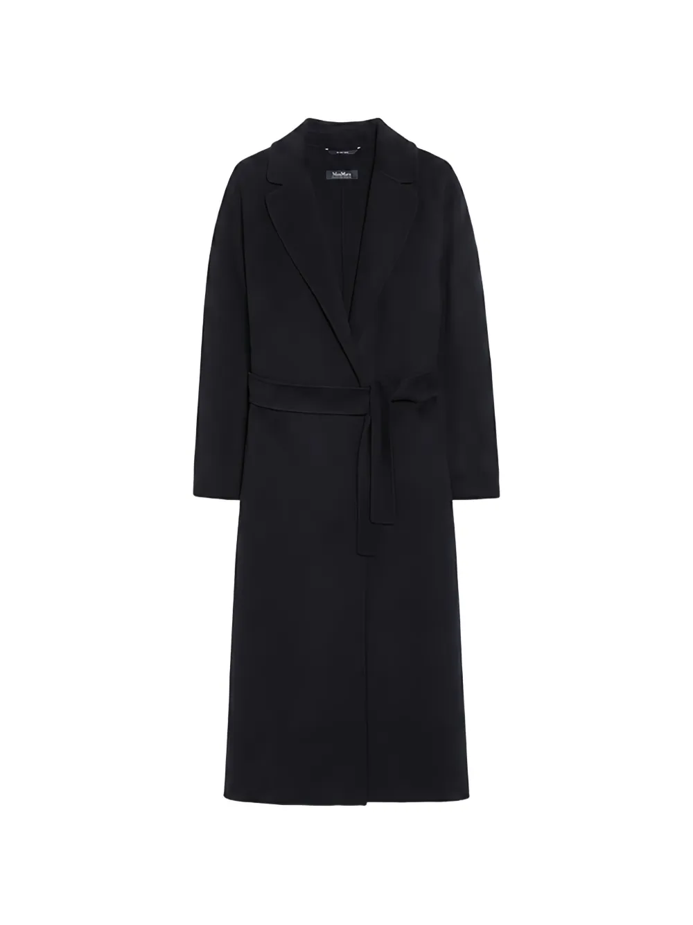 'S Max Mara belted notch-lapel coat - Black