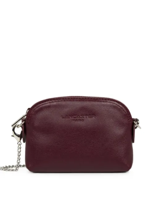 Lancaster PM Paris logo-debossed chain-link wallet