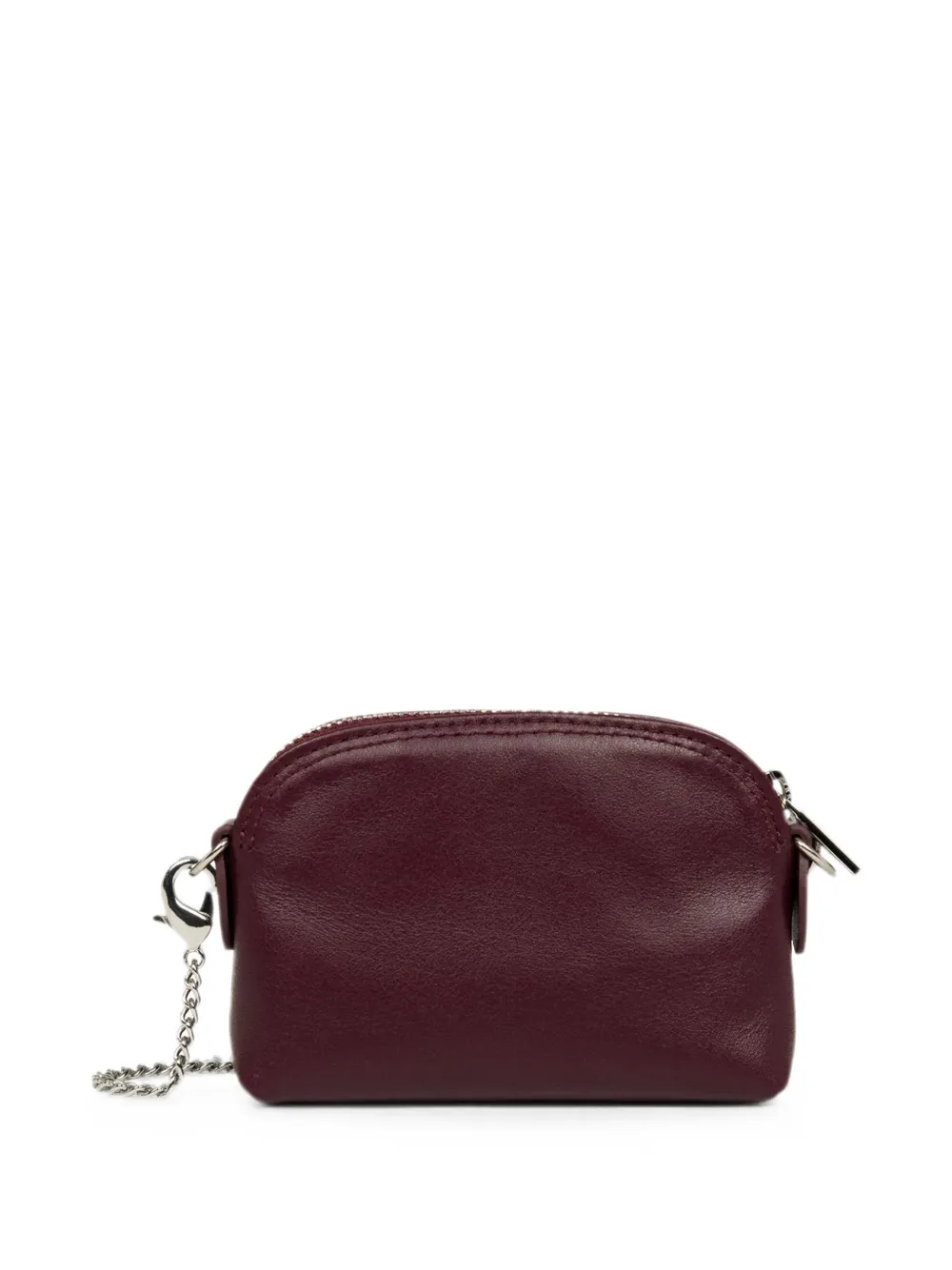 Lancaster Pm Paris Logo-debossed Chain-link Wallet In Burgundy