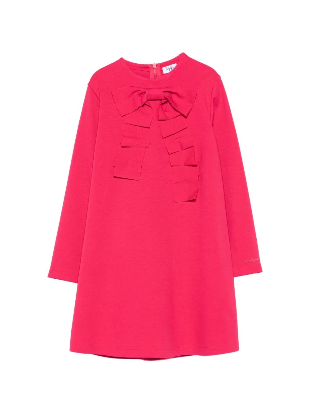 Il Gufo bow-detail dress - Rosa