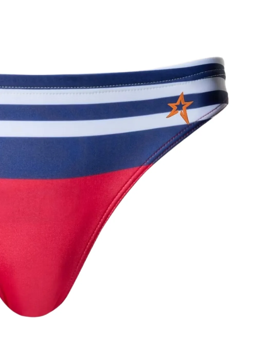 Perfect Moment Gestreepte bikinibroek Rood