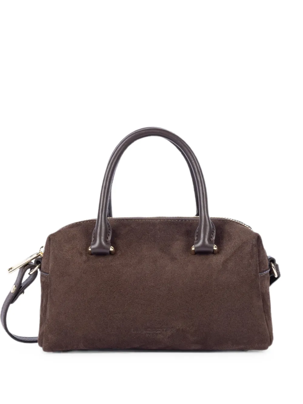 Lancaster Suede Leather Shoulder Bag In Brown