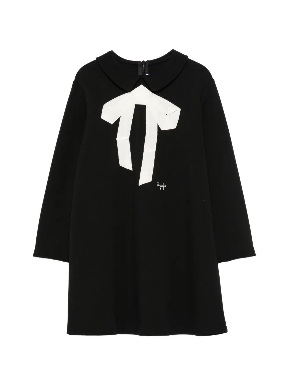 Il Gufo bow-detail dress - Nero