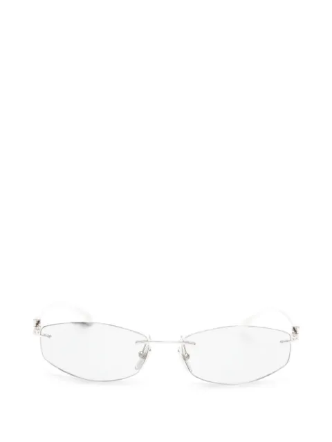 Balenciaga rimless geometric-frame sunglasses