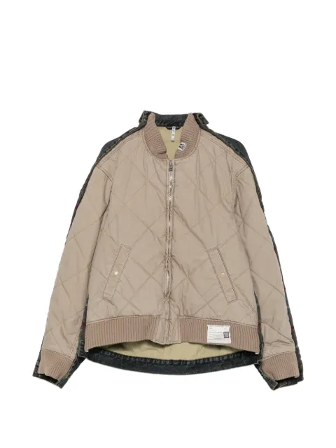 Maison MIHARA YASUHIRO quilted layered-denim jacket