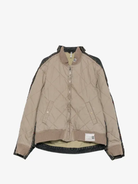 Maison MIHARA YASUHIRO quilted layered-denim jacket