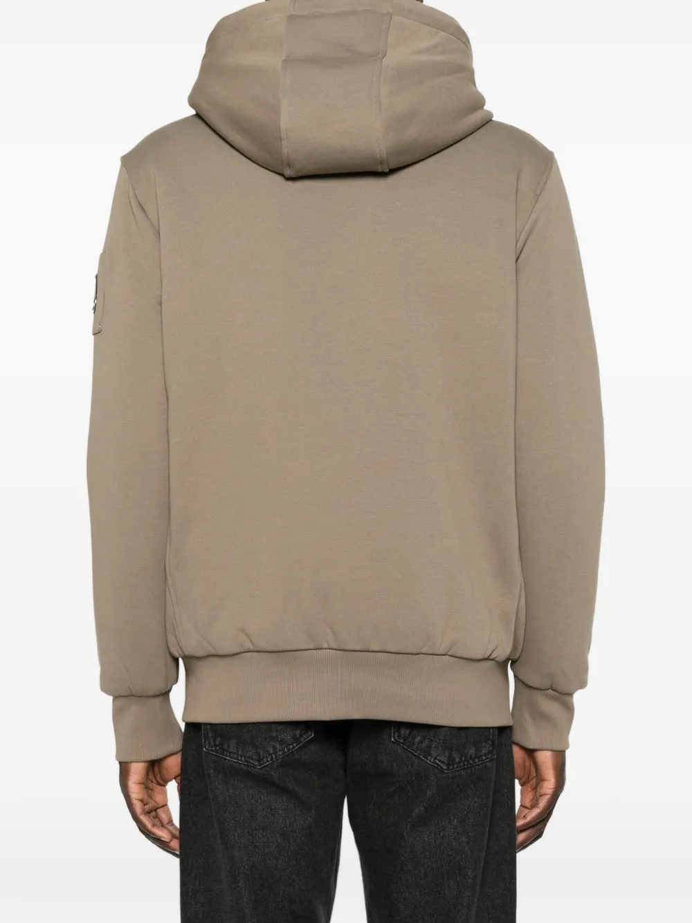 Moose Knuckles Sweater met logopatch Beige