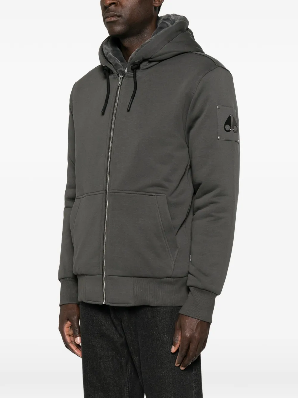 Moose Knuckles Classic Bunny hoodie Grijs