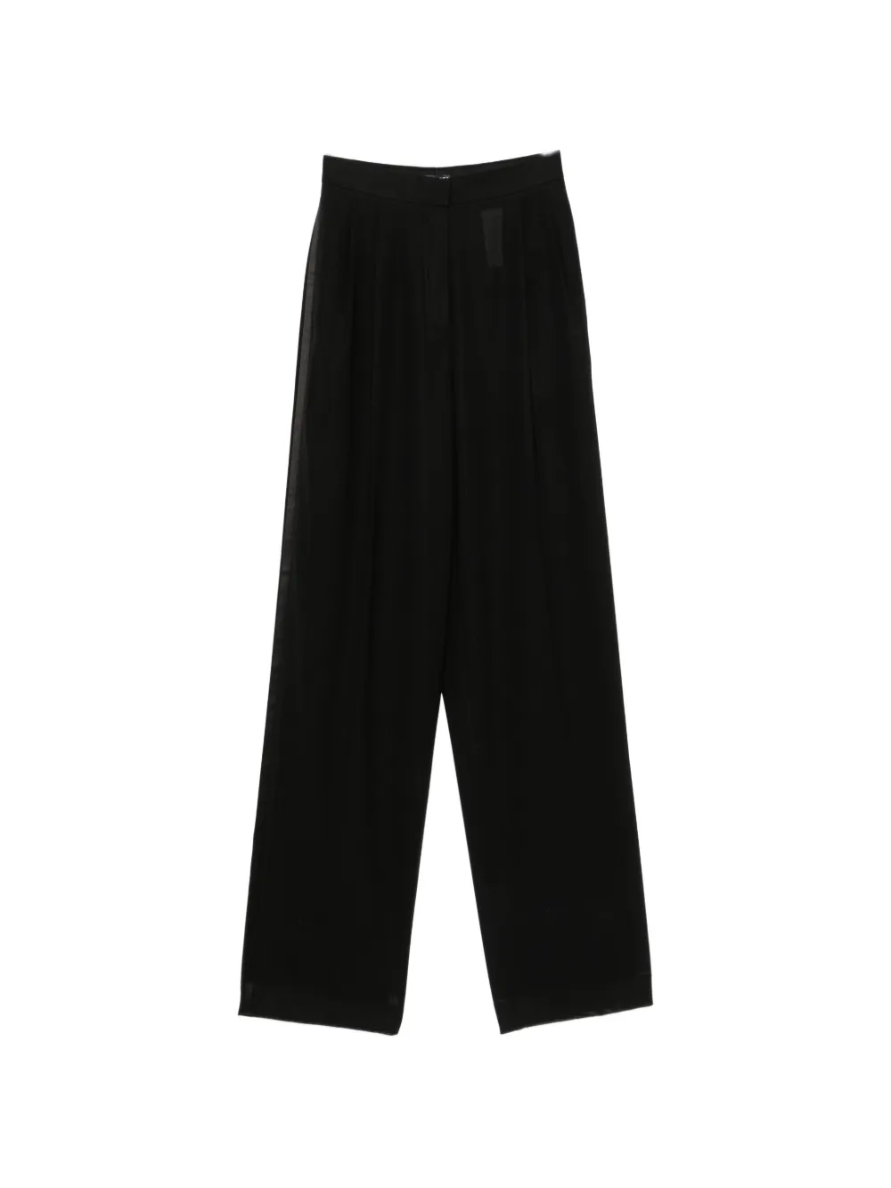 TOM FORD satin-trimmed pleated trousers - Black