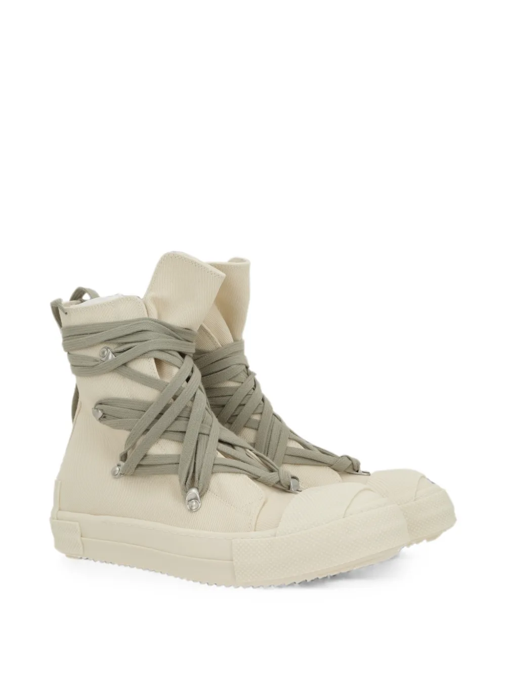 Rick Owens DRKSHDW Megalace high-top sneakers Beige