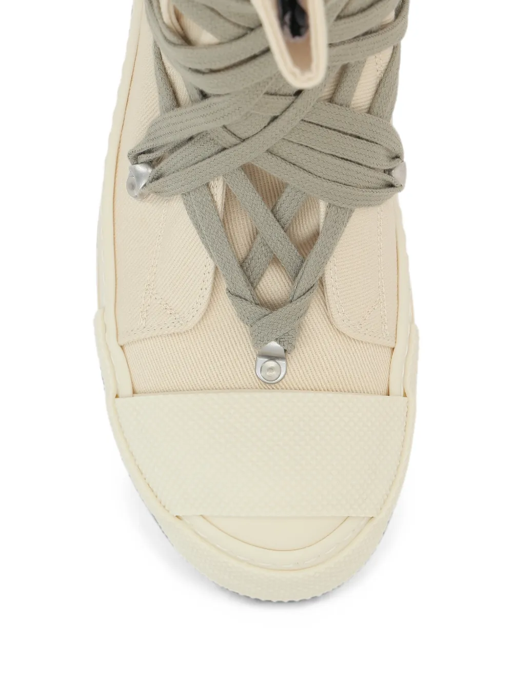 Rick Owens DRKSHDW Megalace high-top sneakers Beige