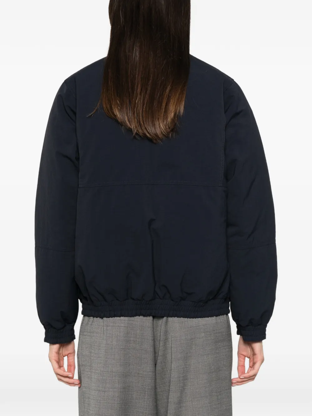 Prada zip-up reversible puffer jacket Blauw