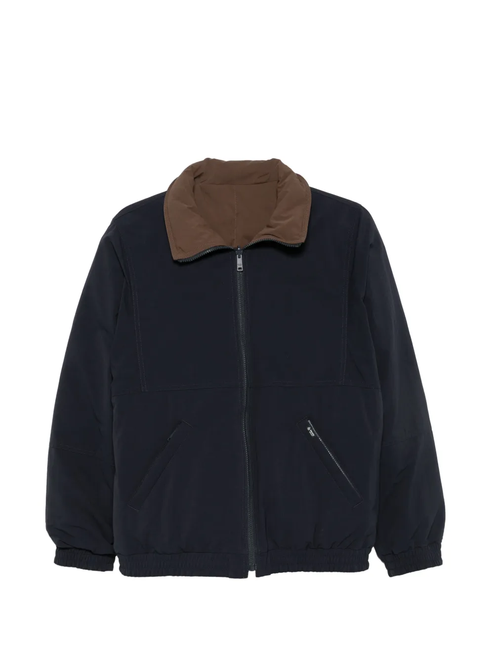 Prada zip-up reversible puffer jacket Blauw