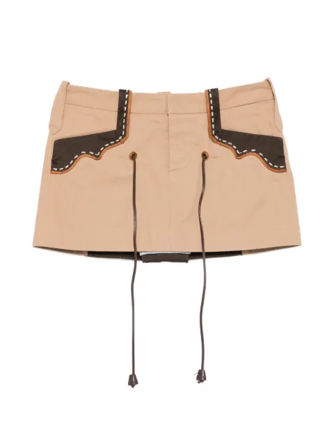 DSQUARED2 2000s contrast-panelled mini skirt