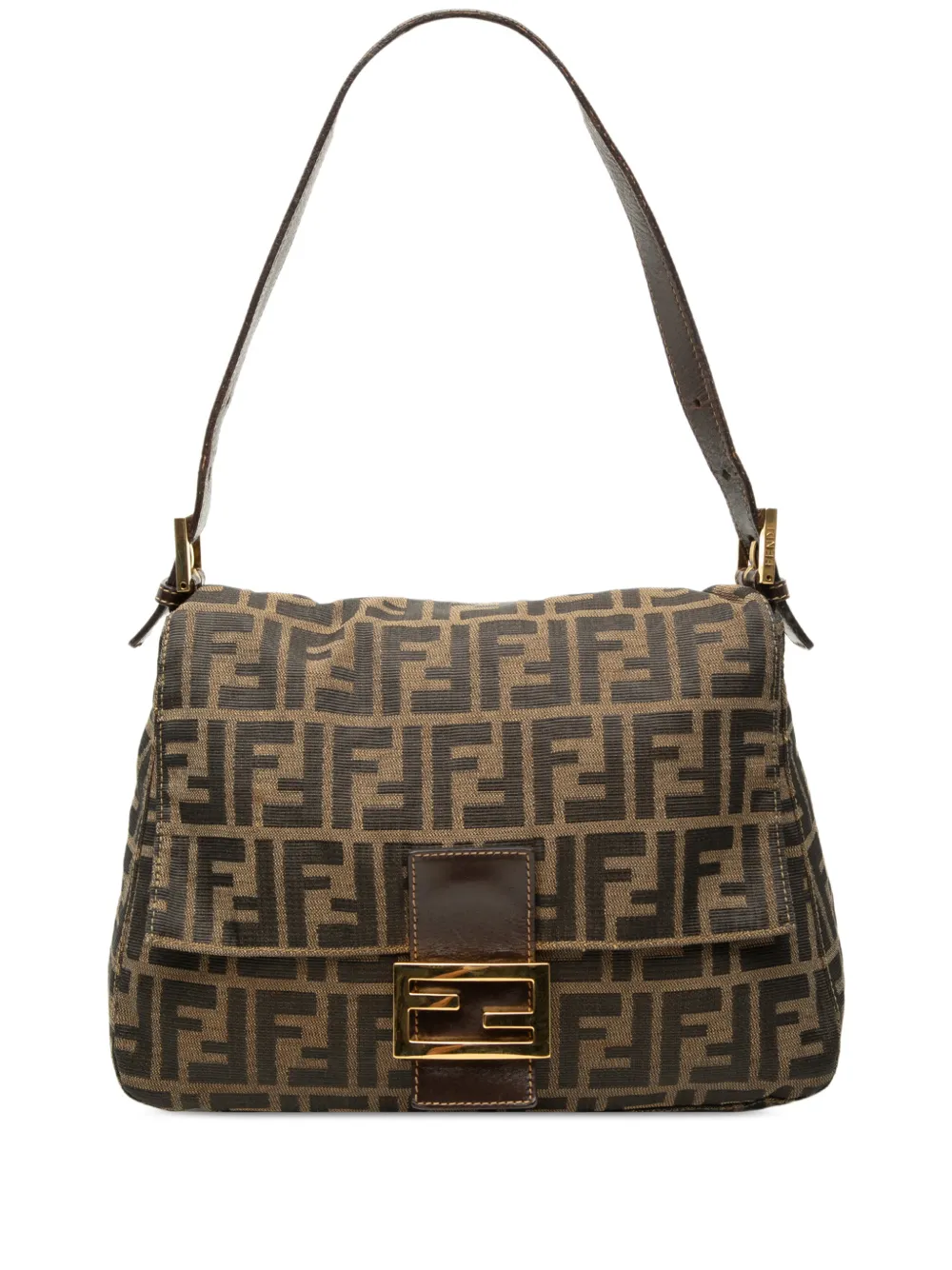 Fendi Pre-Owned 20th Century Zucca Canvas Mamma Forever shoulder bag - Brown